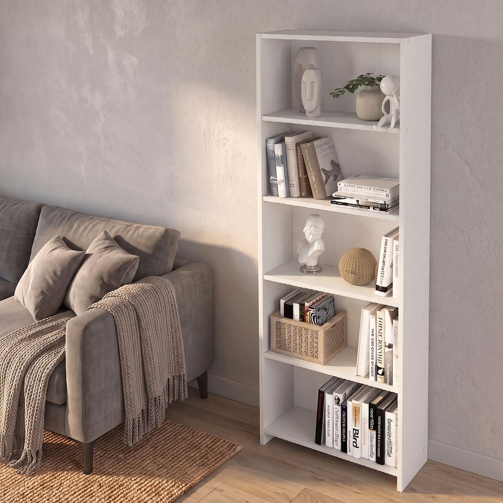 Βιβλιοθήκη Anfisa  χρώμα λευκό 58x22x170εκ. - Pakobazaar