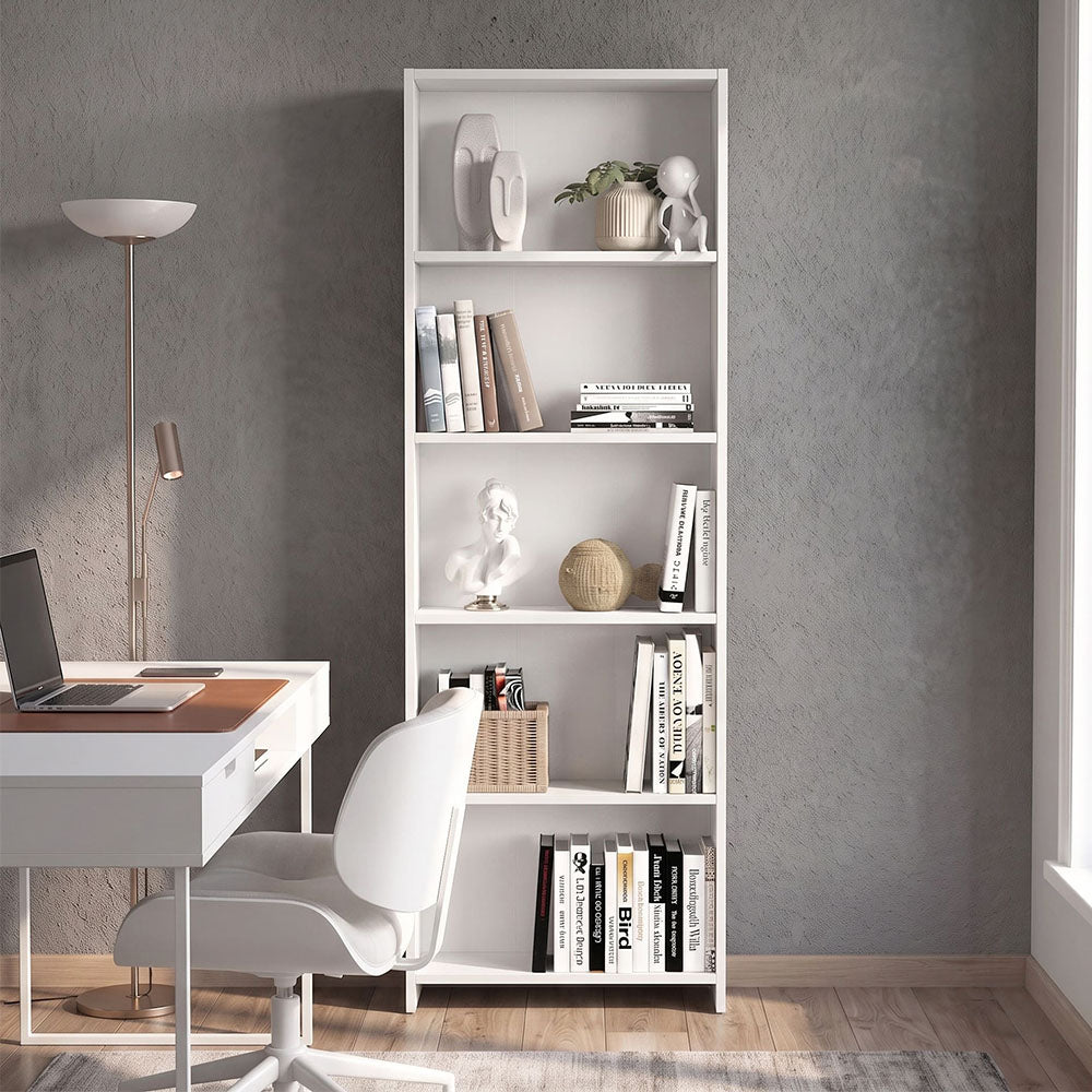 Βιβλιοθήκη Anfisa  χρώμα λευκό 58x22x170εκ. - Pakobazaar