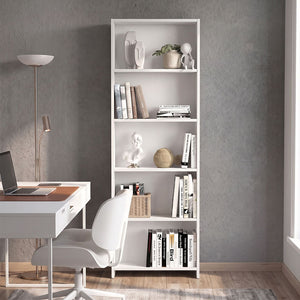 Βιβλιοθήκη Anfisa  χρώμα λευκό 58x22x170εκ. - Pakobazaar