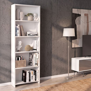 Βιβλιοθήκη Anfisa  χρώμα λευκό 58x22x170εκ. - Pakobazaar
