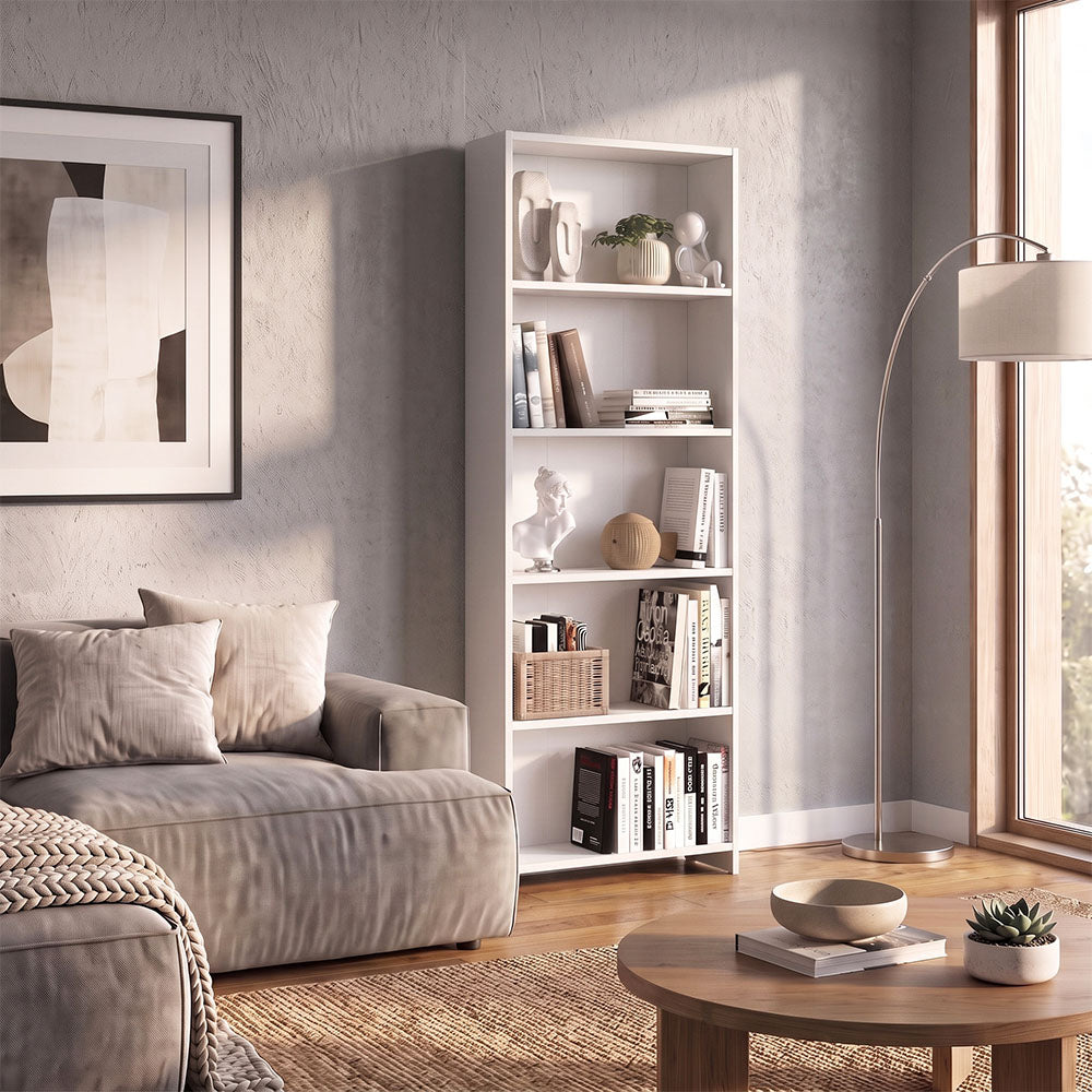 Βιβλιοθήκη Anfisa  χρώμα λευκό 58x22x170εκ. - Pakobazaar