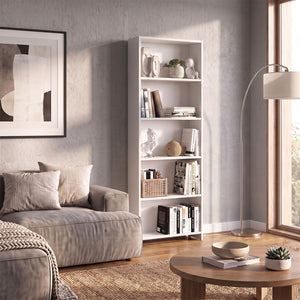 Βιβλιοθήκη Anfisa  χρώμα λευκό 58x22x170εκ. - Pakobazaar