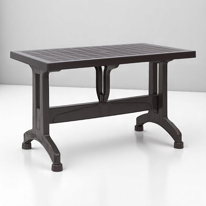 Τραπέζι πολυπροπυλενίου Callan  χρώμα καφέ 120x70x73εκ. - Pakobazaar