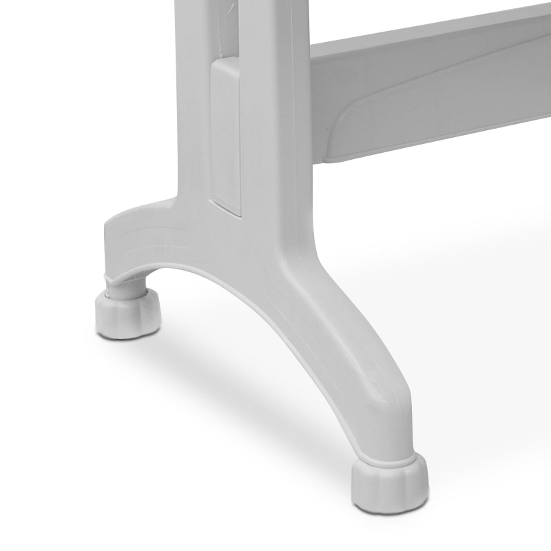 Τραπέζι πολυπροπυλενίου Callan  χρώμα λευκό 120x70x73εκ.