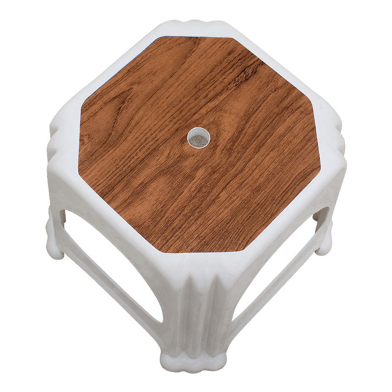 Σκαμπώ πολυπροπυλενίου στοιβαζόμενο Desia  χρώμα λευκό 35x35x32εκ.