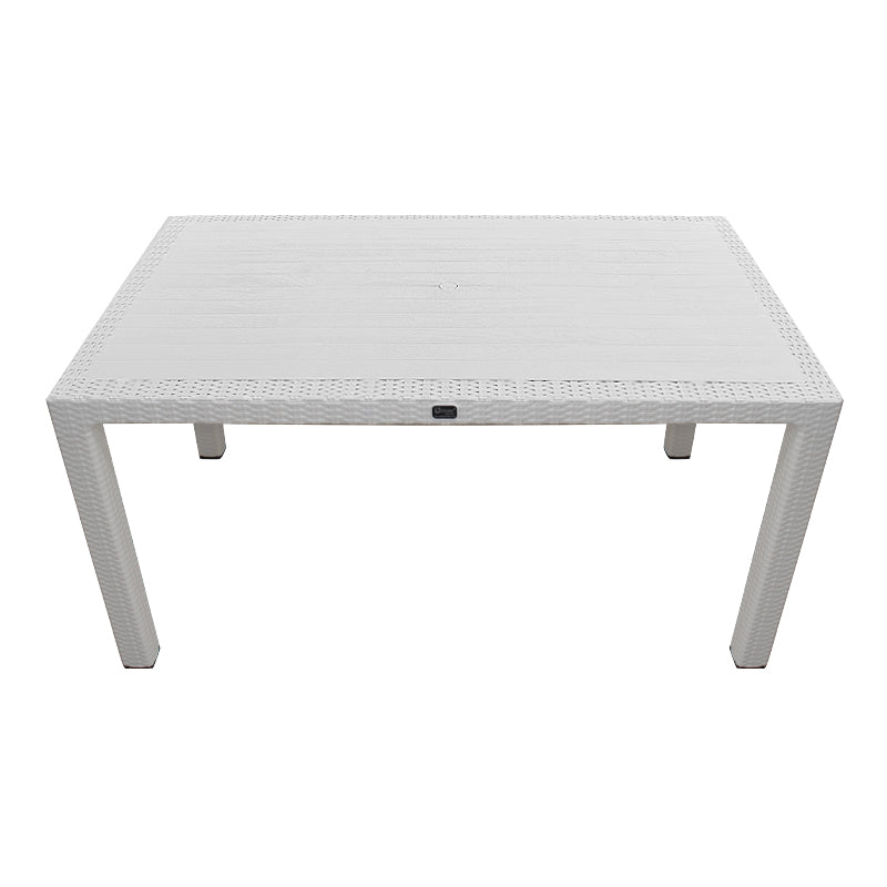 Τραπέζι πολυπροπυλενίου Kalan  χρώμα λευκό 150x90x75εκ.