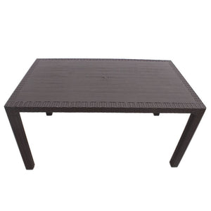 Τραπέζι πολυπροπυλενίου Kalan  χρώμα καφέ 150x90x75εκ. - Pakobazaar