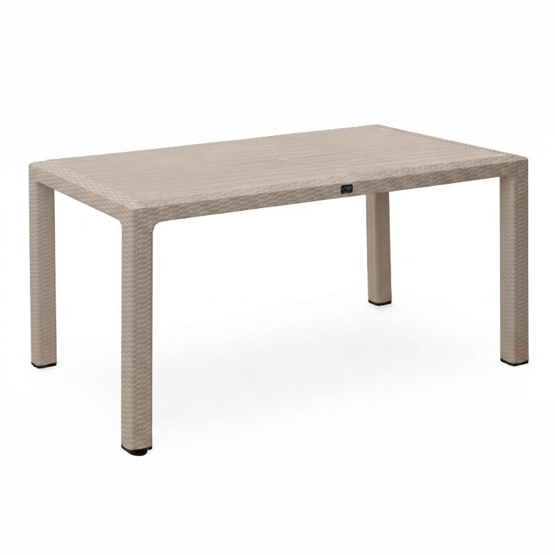 Τραπέζι πολυπροπυλενίου Kalan  χρώμα cappuccino 150x90x75εκ. - Pakobazaar