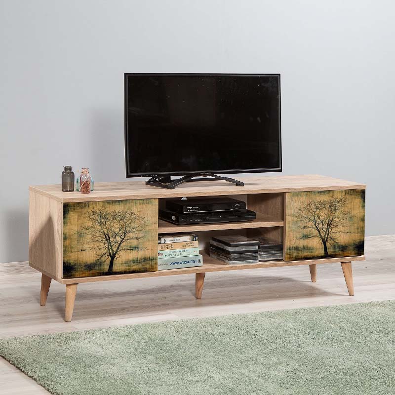 Έπιπλο τηλεόρασης Soho  χρώμα sonoma 140x40x50 εκ.