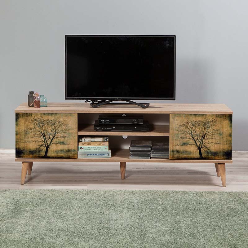 Έπιπλο τηλεόρασης Soho  χρώμα sonoma 140x40x50 εκ.