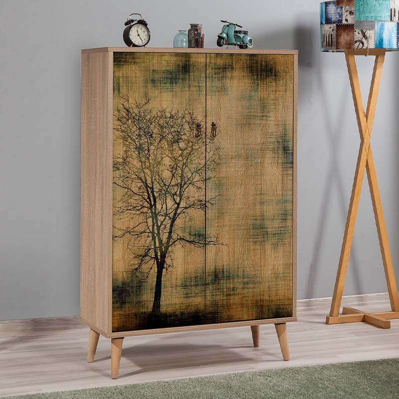 Παπουτσοθήκη - Ντουλάπι Soho  χρώμα sonoma 80x36x127εκ.