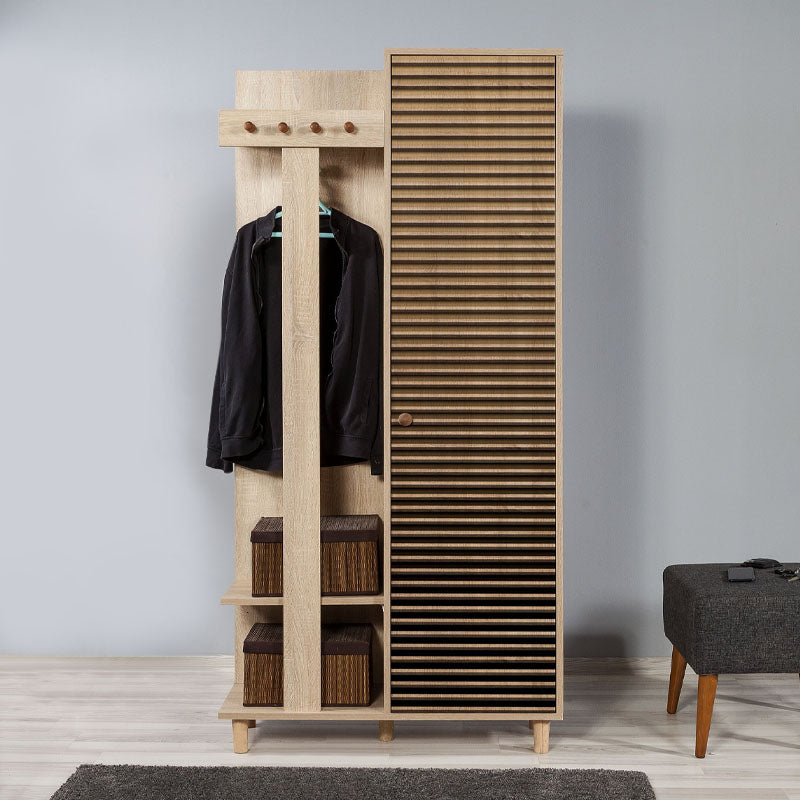 Έπιπλο εισόδου Soho  χρώμα sonoma 90x36x194εκ.