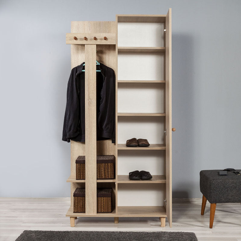 Έπιπλο εισόδου Soho  χρώμα sonoma 90x36x194εκ.