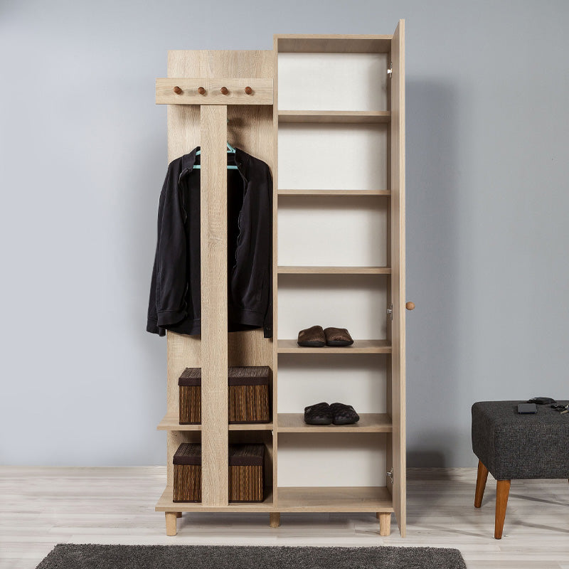 Έπιπλο εισόδου Soho  χρώμα sonoma 90x36x194εκ.