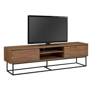 Έπιπλο τηλεόρασης Amedeo  χρώμα καρυδί 180x40x50εκ. - Pakobazaar