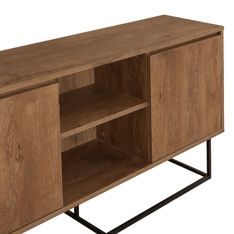 Μπουφές Amedeo  χρώμα καρυδί 140x36x72εκ.