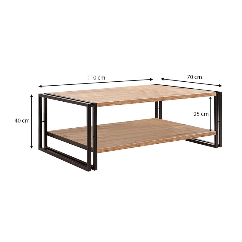 Τραπεζάκι σαλονιού Atlas  χρώμα atlantic pine 110x70x40εκ.