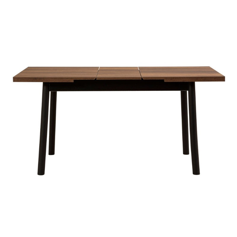 Τραπέζι Jemmy  επεκτεινόμενο χρώμα καρυδί - μαύρο 120/153x75x77εκ. - Pakobazaar
