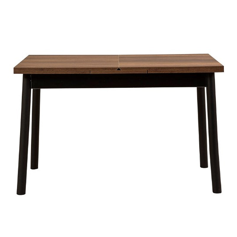 Τραπέζι Jemmy  επεκτεινόμενο χρώμα καρυδί - μαύρο 120/153x75x77εκ. - Pakobazaar