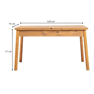 Τραπέζι Jemmy  επεκτεινόμενο χρώμα atlantic pine 120/153x75x77εκ.