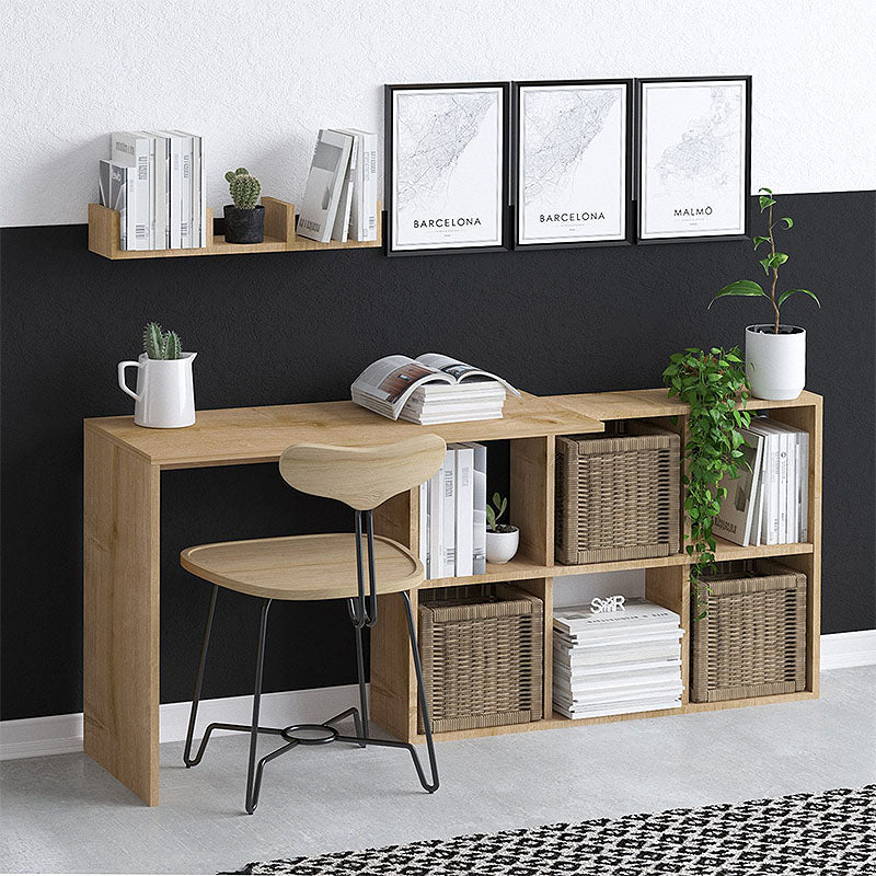 Γραφείο εργασίας Blake  χρώμα φυσικό οξιάς 145x45x74εκ. - Pakobazaar