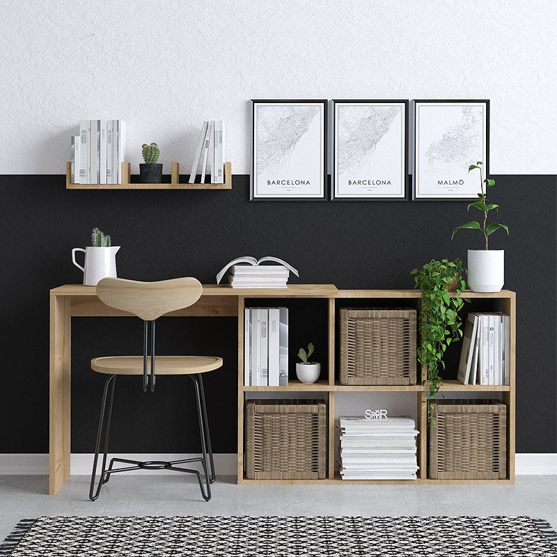 Γραφείο εργασίας Blake  χρώμα φυσικό οξιάς 145x45x74εκ. - Pakobazaar