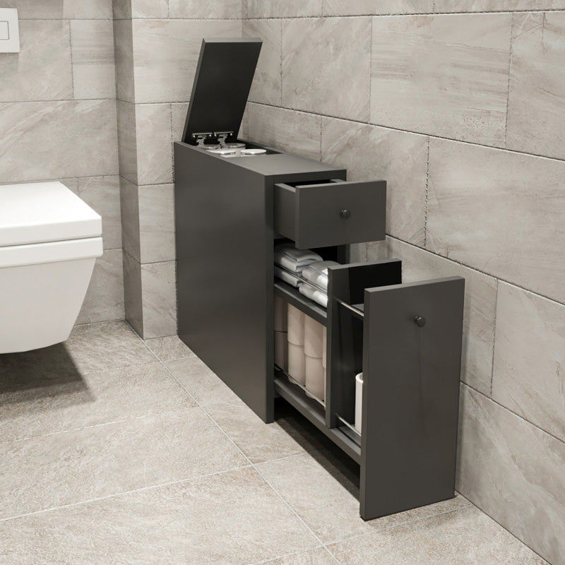 Ντουλάπι μπάνιου Calencia  χρώμα ανθρακί 20x60x55εκ.