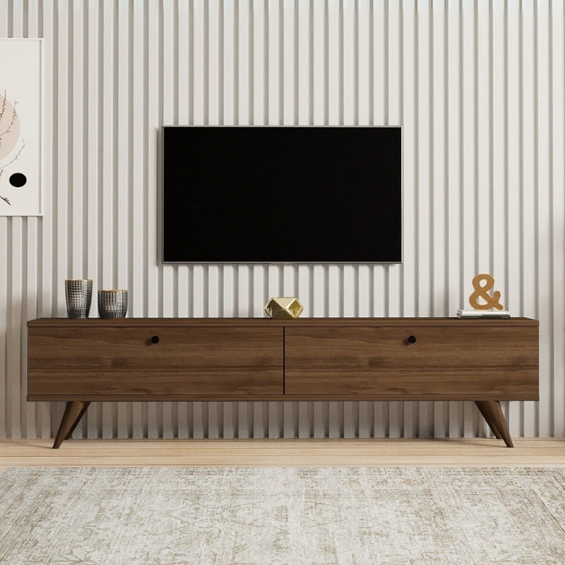 Έπιπλο τηλεόρασης Paris  χρώμα καρυδί 160x25x35εκ.