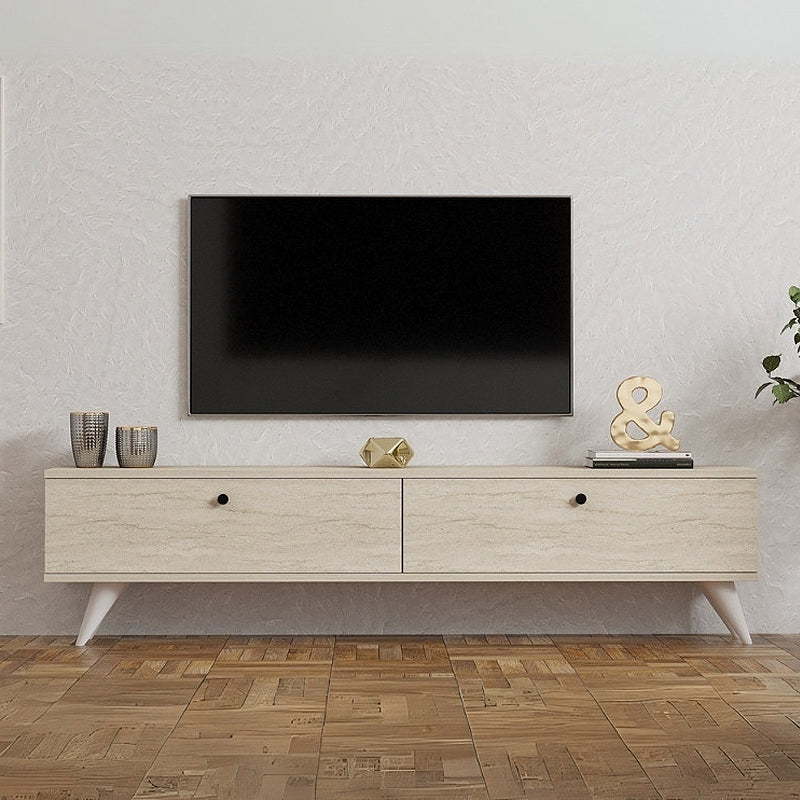 Έπιπλο τηλεόρασης Paris  χρώμα travertine 160x25x35εκ.