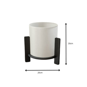 Φωτιστικό επιτραπέζιο Pine  E27 Mdf - ύφασμα Pvc χρώμα μαύρο - κρεμ Ø20x20εκ.
