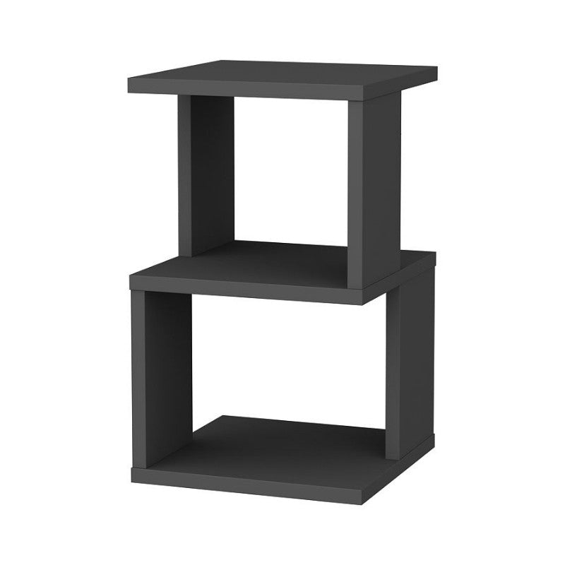 Κομοδίνο Carter  χρώμα ανθρακί 29,6x29,6x49,4εκ. - Pakobazaar