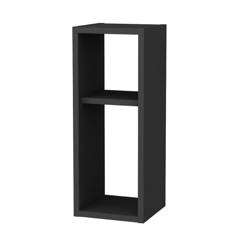 Κομοδίνο επιτοίχιο Sault  χρώμα ανθρακί 23,2x22x59,6εκ. - Pakobazaar