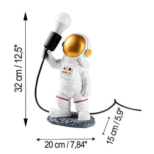 Φωτιστικό επιτραπέζιο Astronaut  E27 πολυεστερικό χρώμα λευκό 20x15x32εκ.