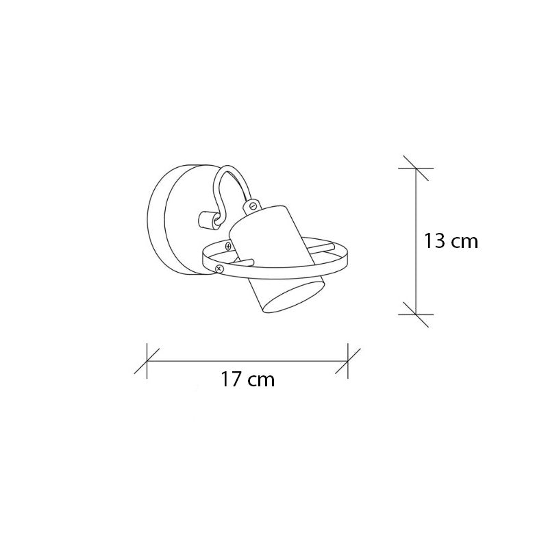Απλίκα τοίχου Asen  E27 μεταλλική χρώμα χρυσό vintage 12x17x13εκ.