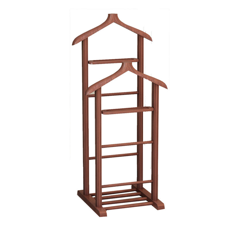 Επιδαπέδια κρεμάστρα Beta II  ξύλινη χρώμα καρυδί 48x35x120εκ. - Pakobazaar