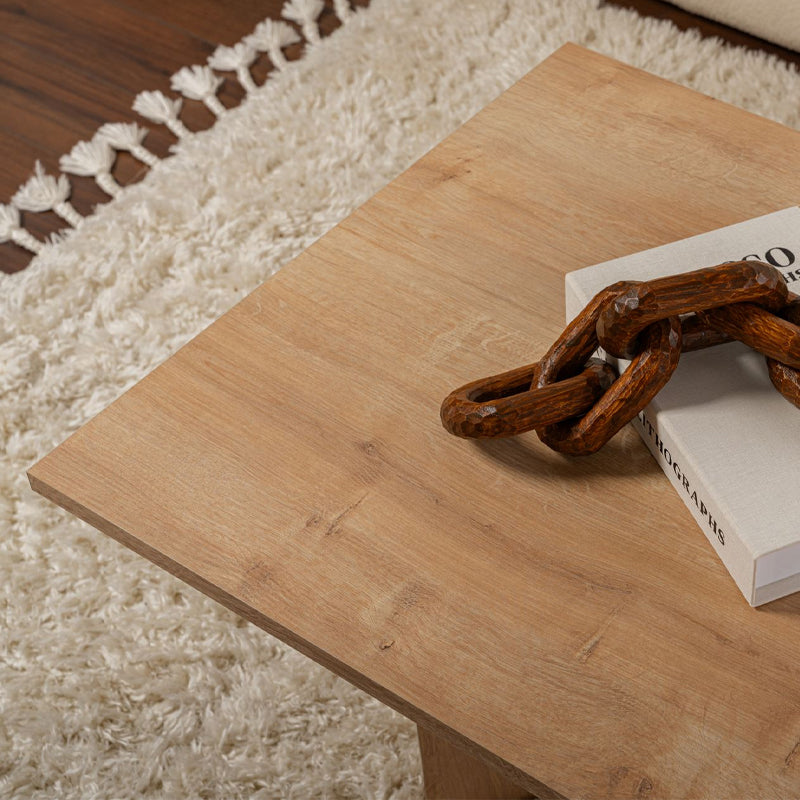 Τραπεζάκι σαλονιού Sabin  χρώμα sapphire oak 119x60x40εκ. - Pakobazaar