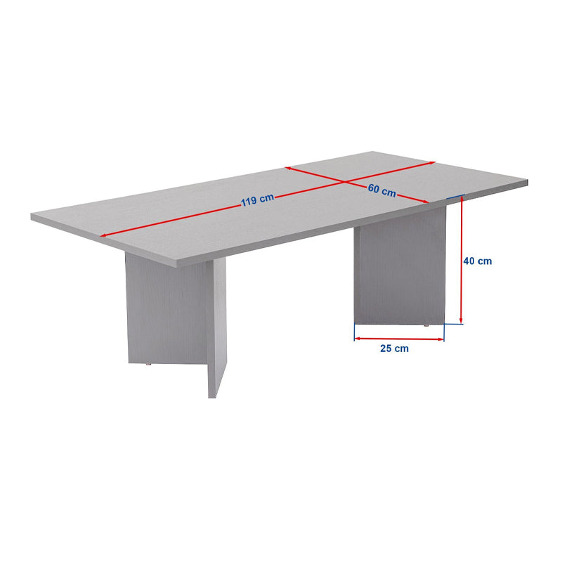 Τραπεζάκι σαλονιού Sabin  χρώμα sapphire oak 119x60x40εκ. - Pakobazaar