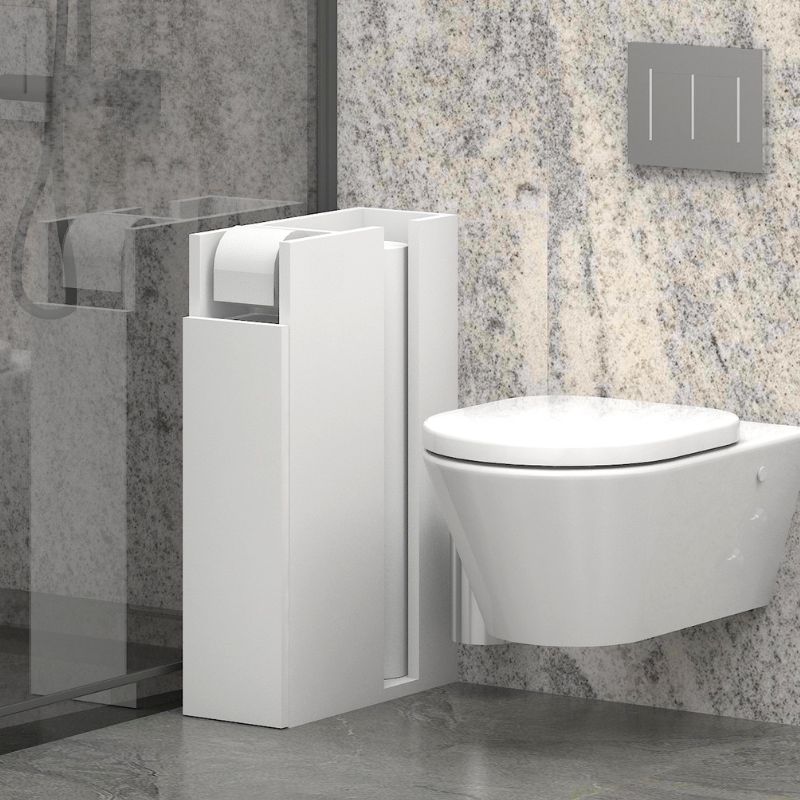 Ντουλάπι μπάνιου Paper  χρώμα λευκό 17x42x66εκ.