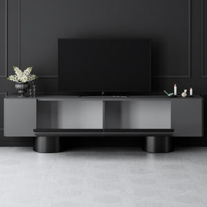 Έπιπλο τηλεόρασης Haven  χρώμα ανθρακί 180x30x50εκ. - Pakobazaar