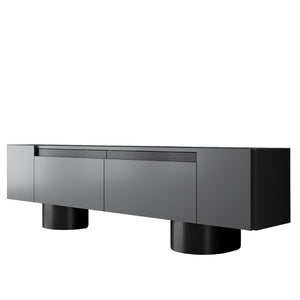 Έπιπλο τηλεόρασης Haven  χρώμα ανθρακί 180x30x50εκ. - Pakobazaar