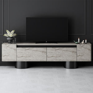 Έπιπλο τηλεόρασης Haven  χρώμα travertine 180x30x50εκ.
