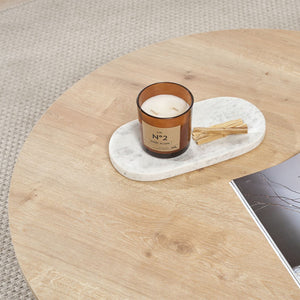 Τραπεζάκι σαλονιού Soleil  χρώμα sapphire oak Ø90x40εκ. - Pakobazaar