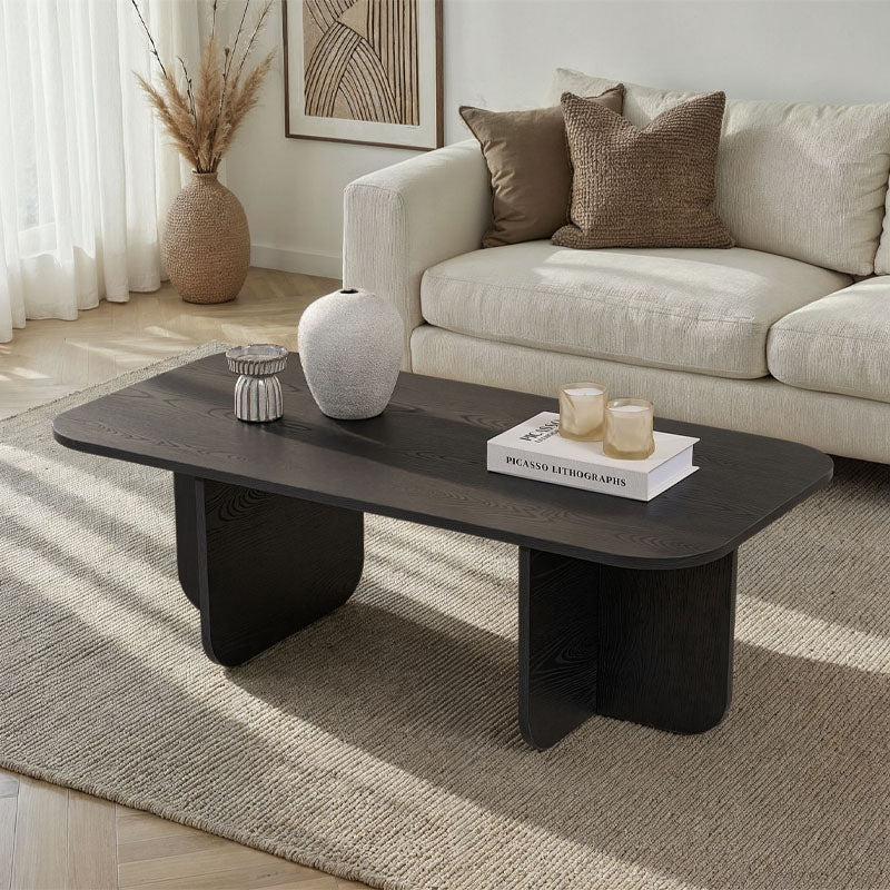 Τραπεζάκι σαλονιού Becaj  χρώμα black wood 120x60x41,4εκ.