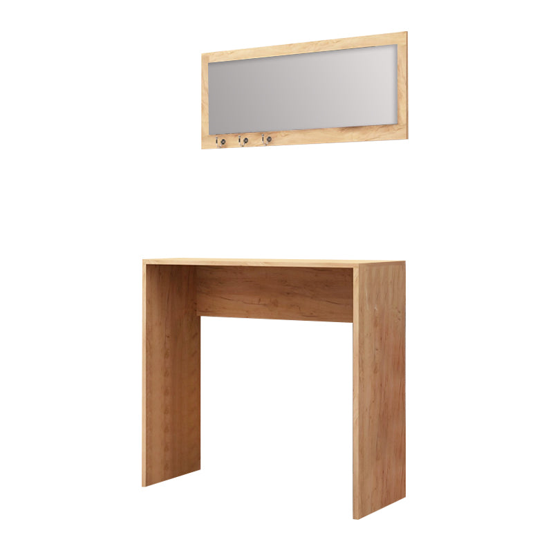 Κονσόλα με καθρέπτη Cosenza  χρώμα oak 80x30x82εκ.