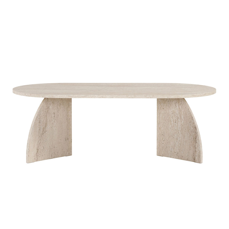 Τραπεζάκι σαλονιού Melina  χρώμα travertine 120x60x40εκ.