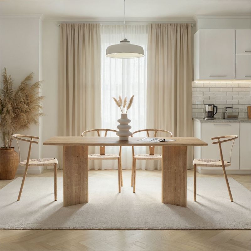 Τραπέζι Linza  χρώμα honey oak 180x90x75εκ.