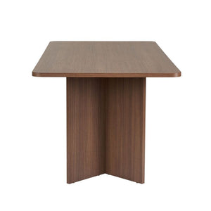 Τραπέζι Linza  χρώμα καρυδί 180x90x75εκ.