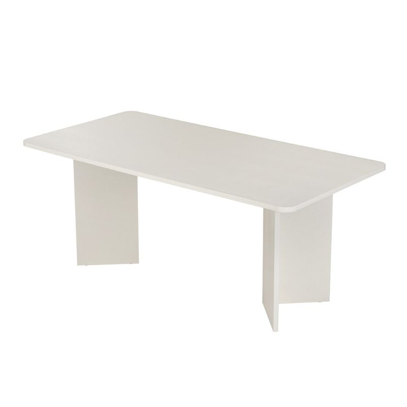 Τραπέζι Linza  χρώμα λευκό 180x90x75εκ.