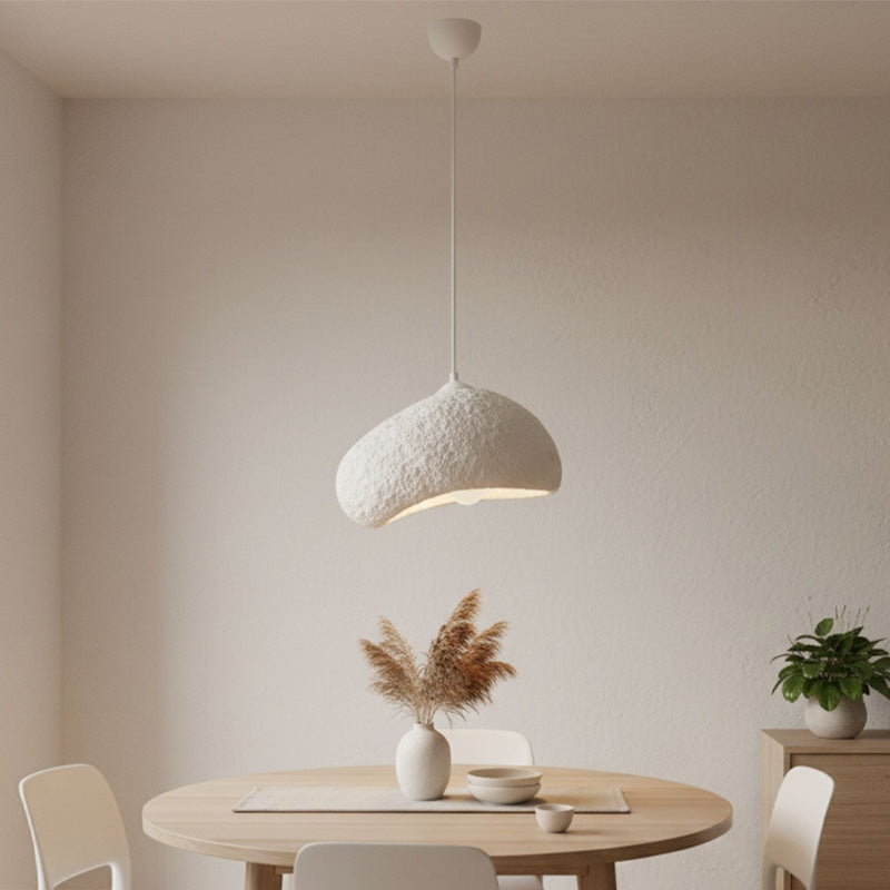 Φωτιστικό οροφής Loval  E27 fiberglass μονόφωτο χρώμα λευκό 32x27x120εκ.