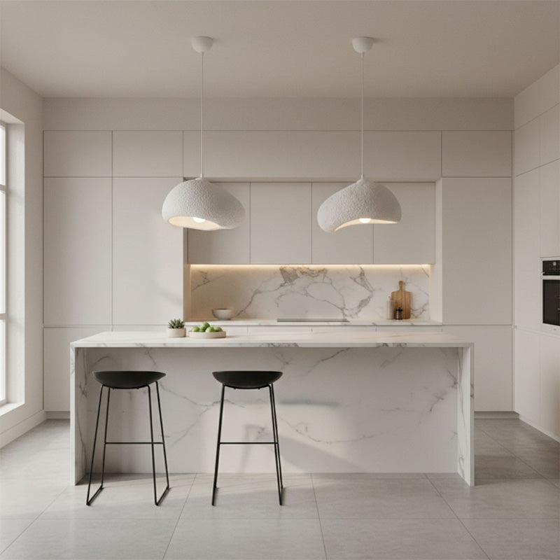 Φωτιστικό οροφής Loval  E27 fiberglass μονόφωτο χρώμα λευκό 32x27x120εκ.